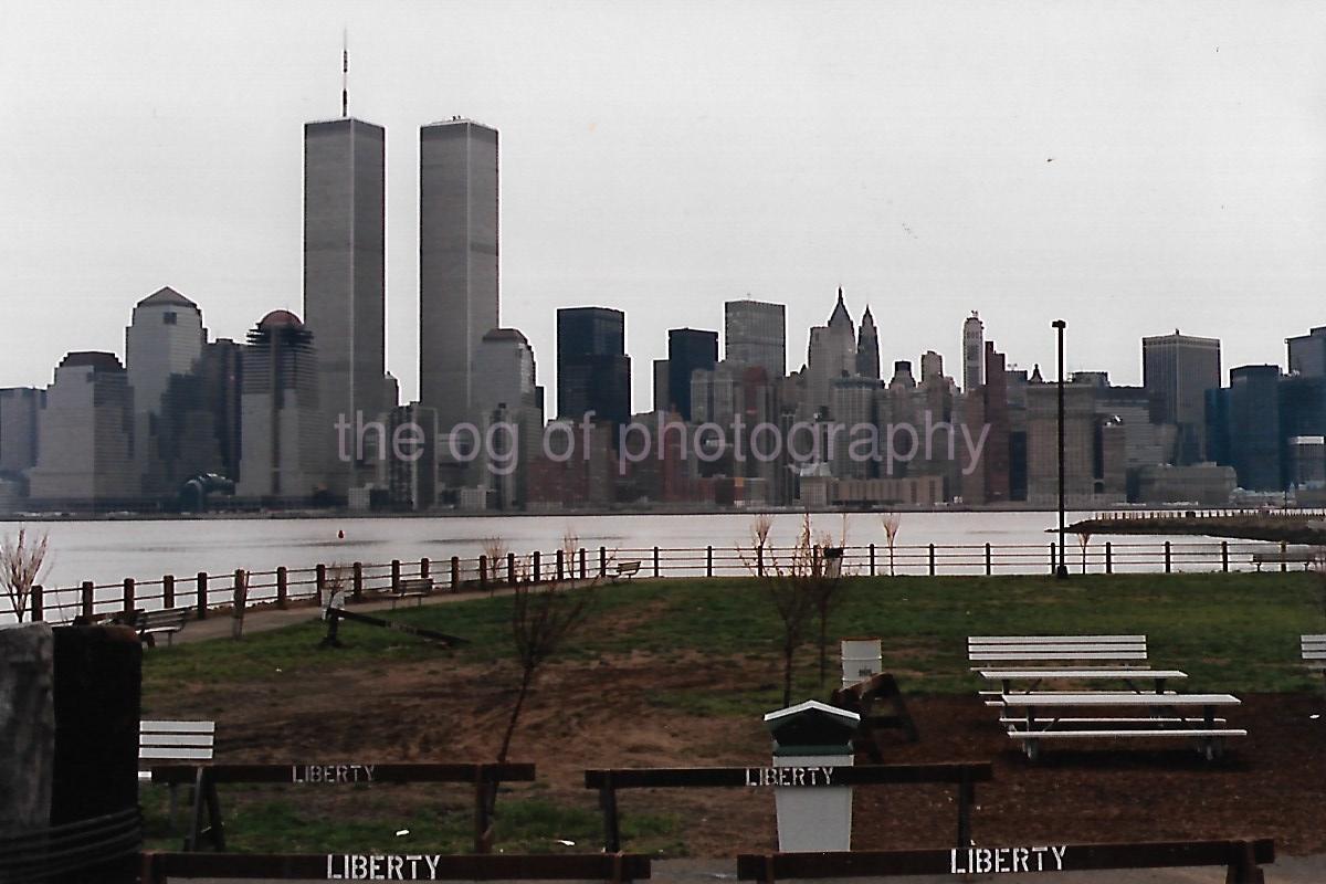 Twin Tower WTC New York City FOUND PHOTOGRAPH Color ORIGINAL Snapshot 311 56 ZZ