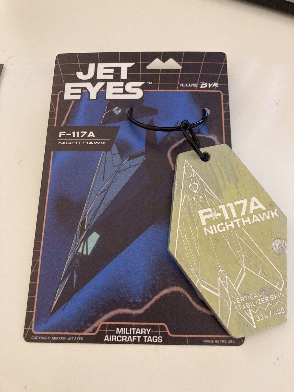 Jet Eyes F-117 Nighthawk Plane Tag, Sold Out On Website