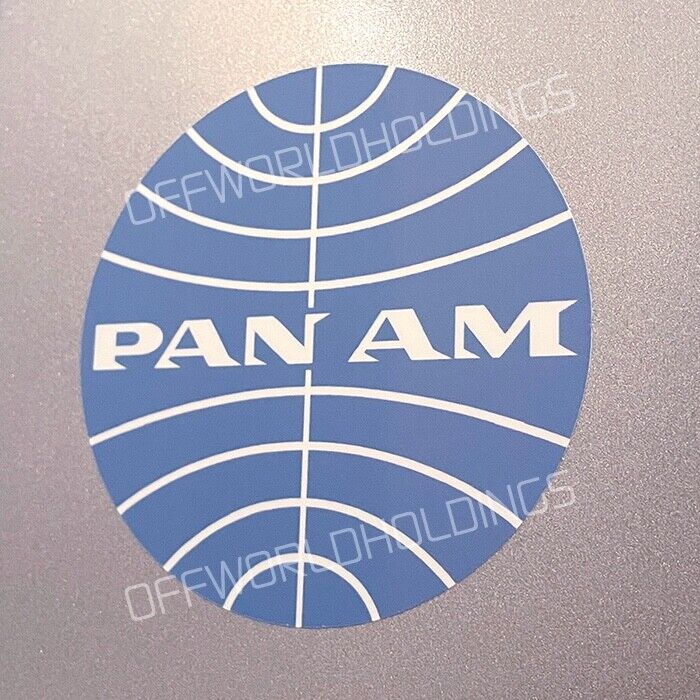 PAN AM LOGO STICKER DECAL 1957-71 VINTAGE VERSION Pan American World Airways