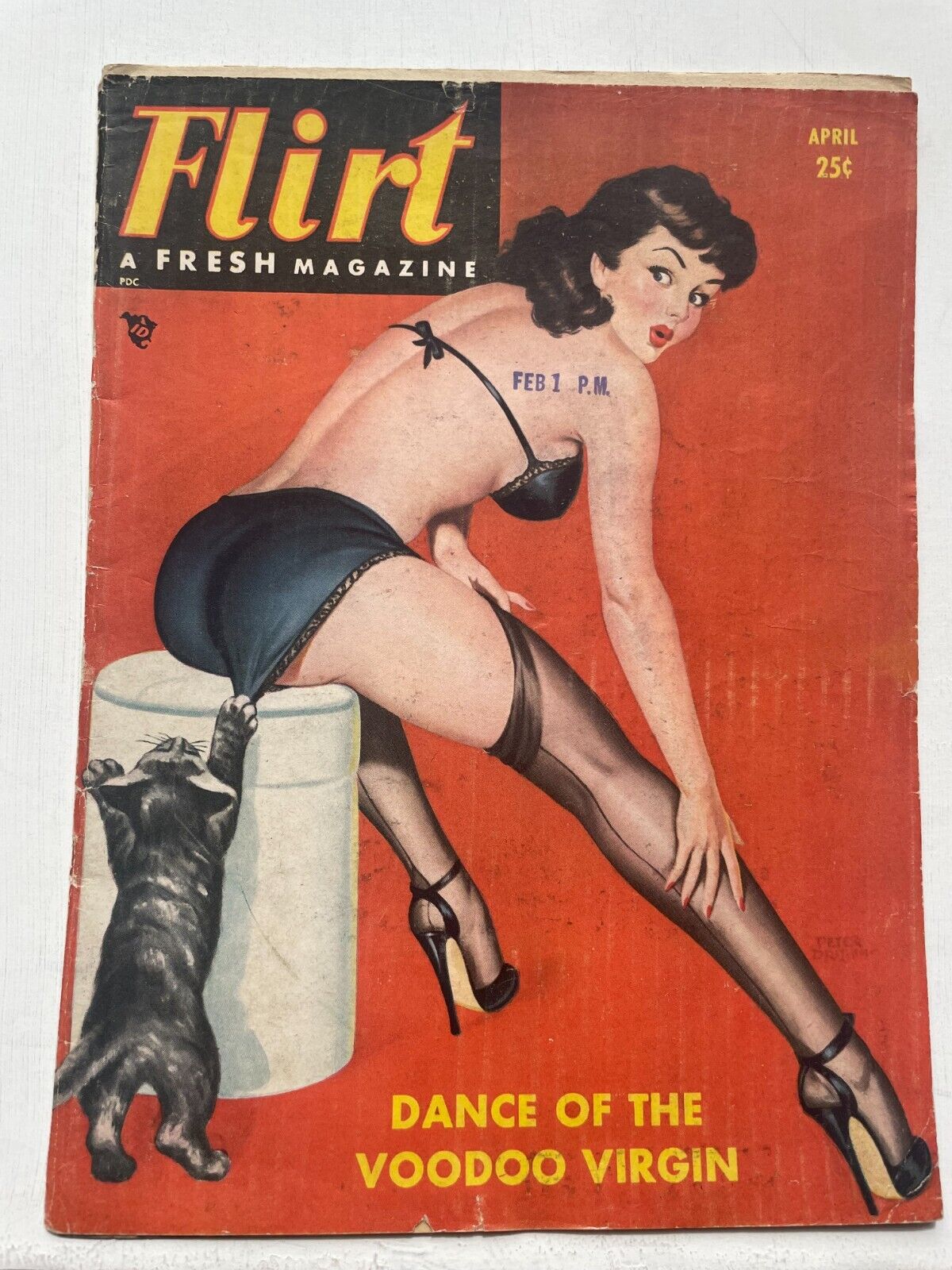 April 1954 Flirt Men's Magazine- Incomplete