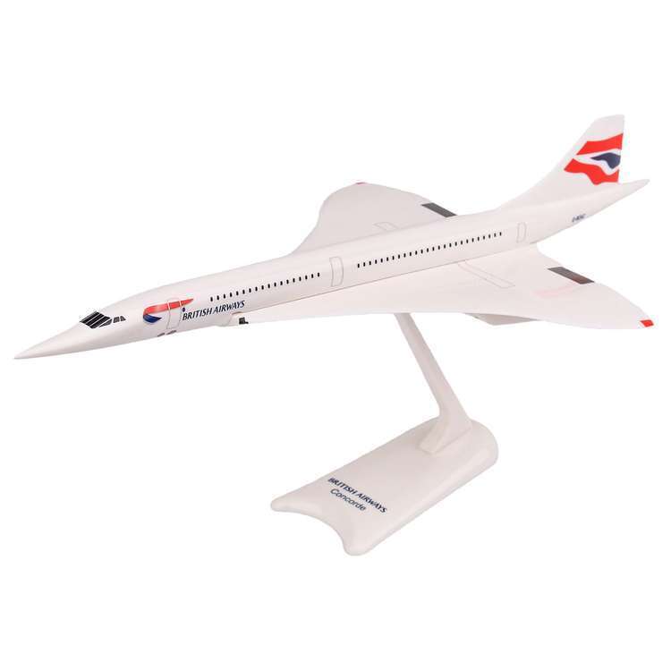 PPC British Airways Aerospatiale BAe Concorde G-BOAC Desk Model 1/250 Airplane