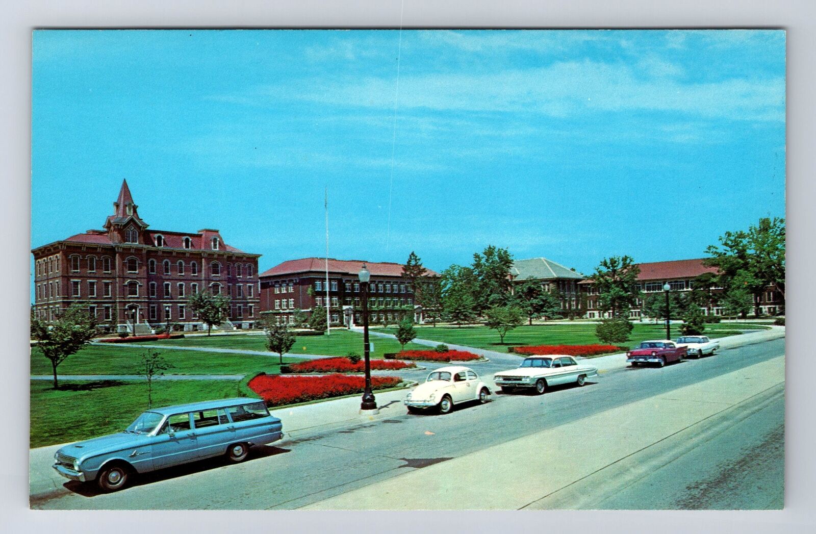 Lafayette IN-Indiana, Oval, Purdue University, Antique, Vintage Postcard