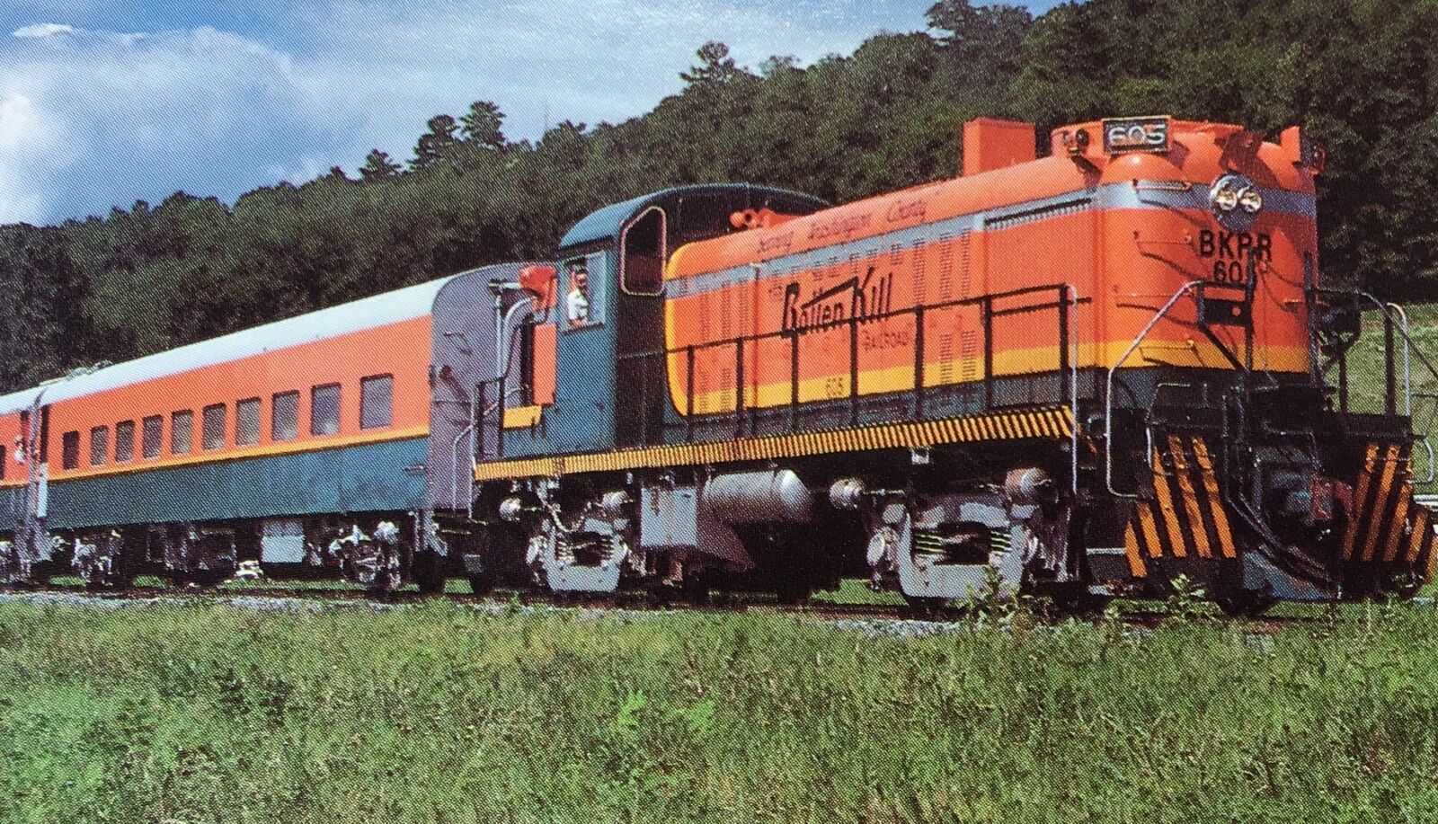 BATTEN KILL RAILROAD Postcard Train Engine Locomotive Vintage NEW YORK