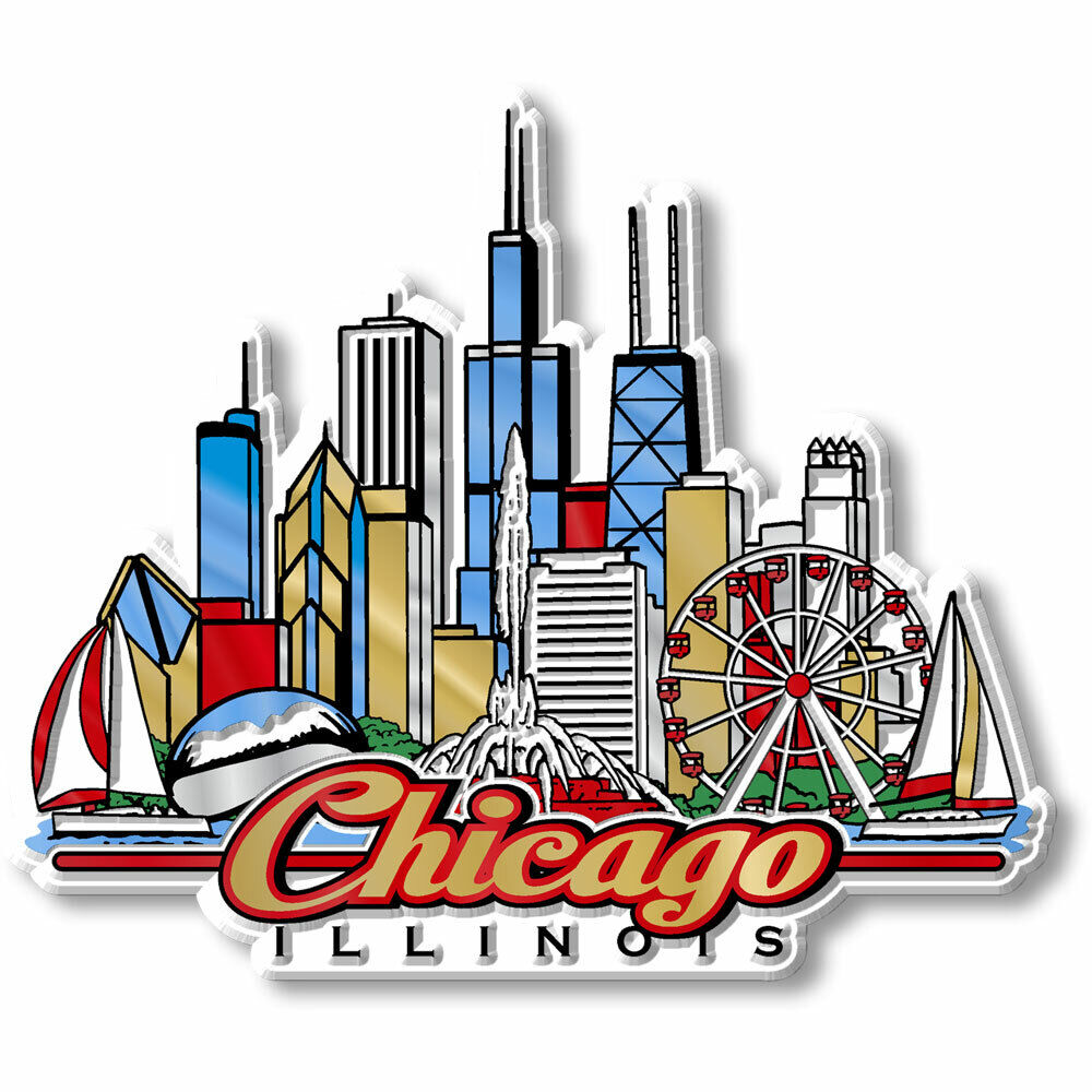 Chicago City Magnet by Classic Magnets