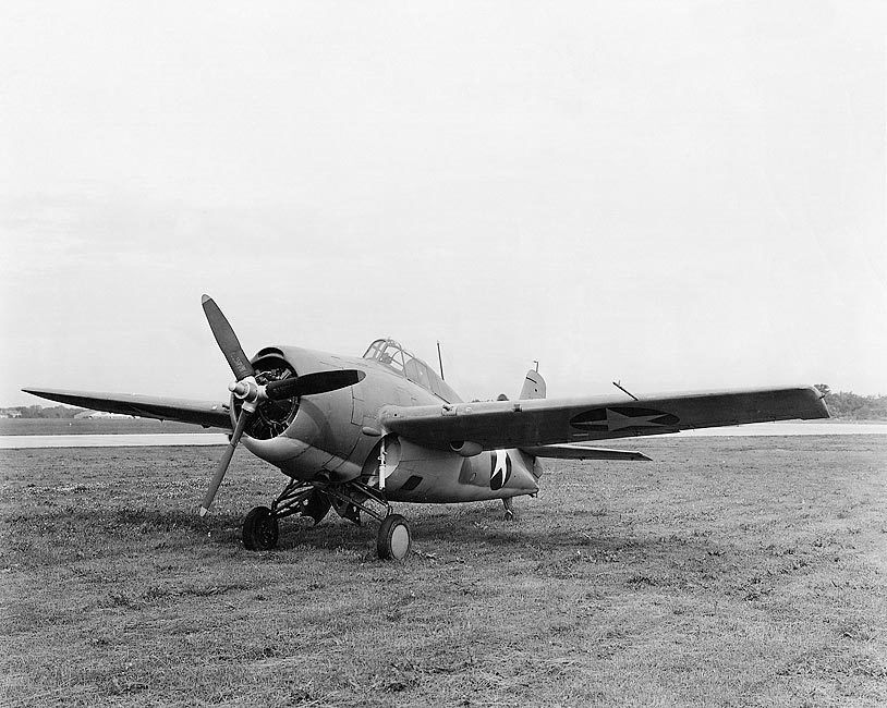 GRUMMAN F4F-3 WILDCAT WWII 8x10 SILVER HALIDE PHOTO PRINT