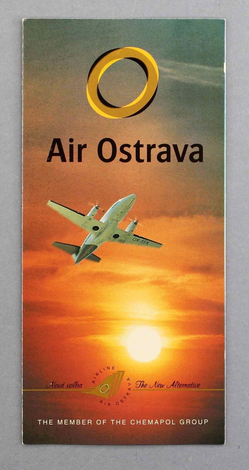 AIR OSTRAVA VINTAGE AIRLINE BROCHURE BAE ATP INCL CABIN PIC CZECH REPUBLIC