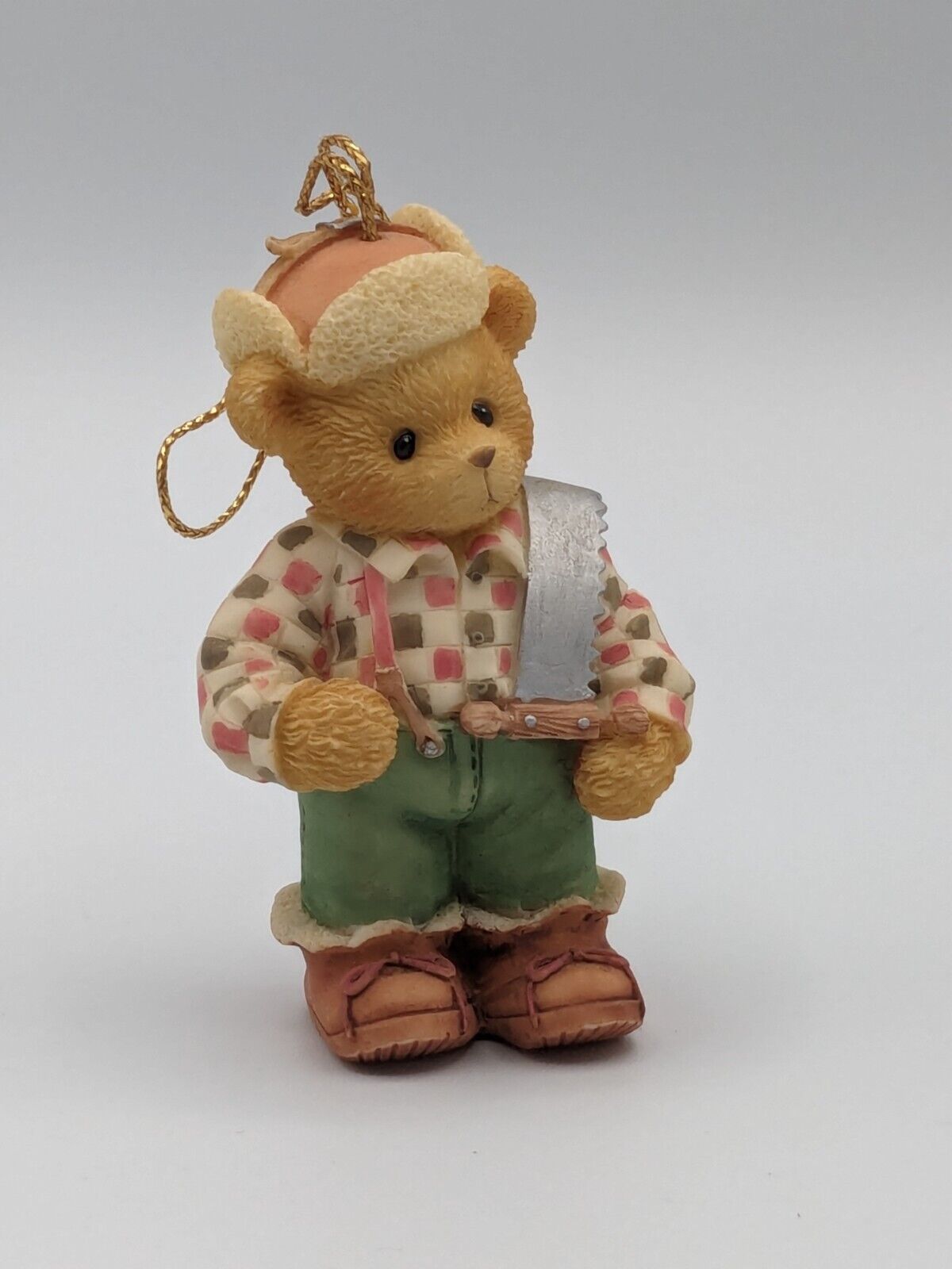 Vintage 1998 Cherished Teddies Canadian Boy Hanging Ornament (451053)-New in Box
