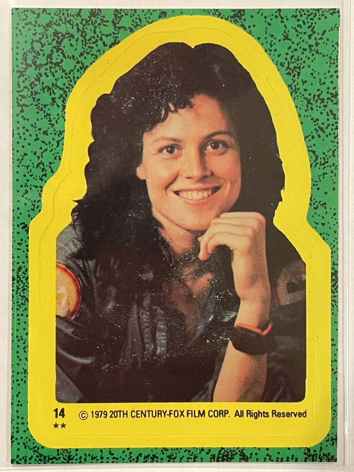 1979 Topps Alien Sticker Ripley #14 Vintage Non Sports Sharp Card NM+