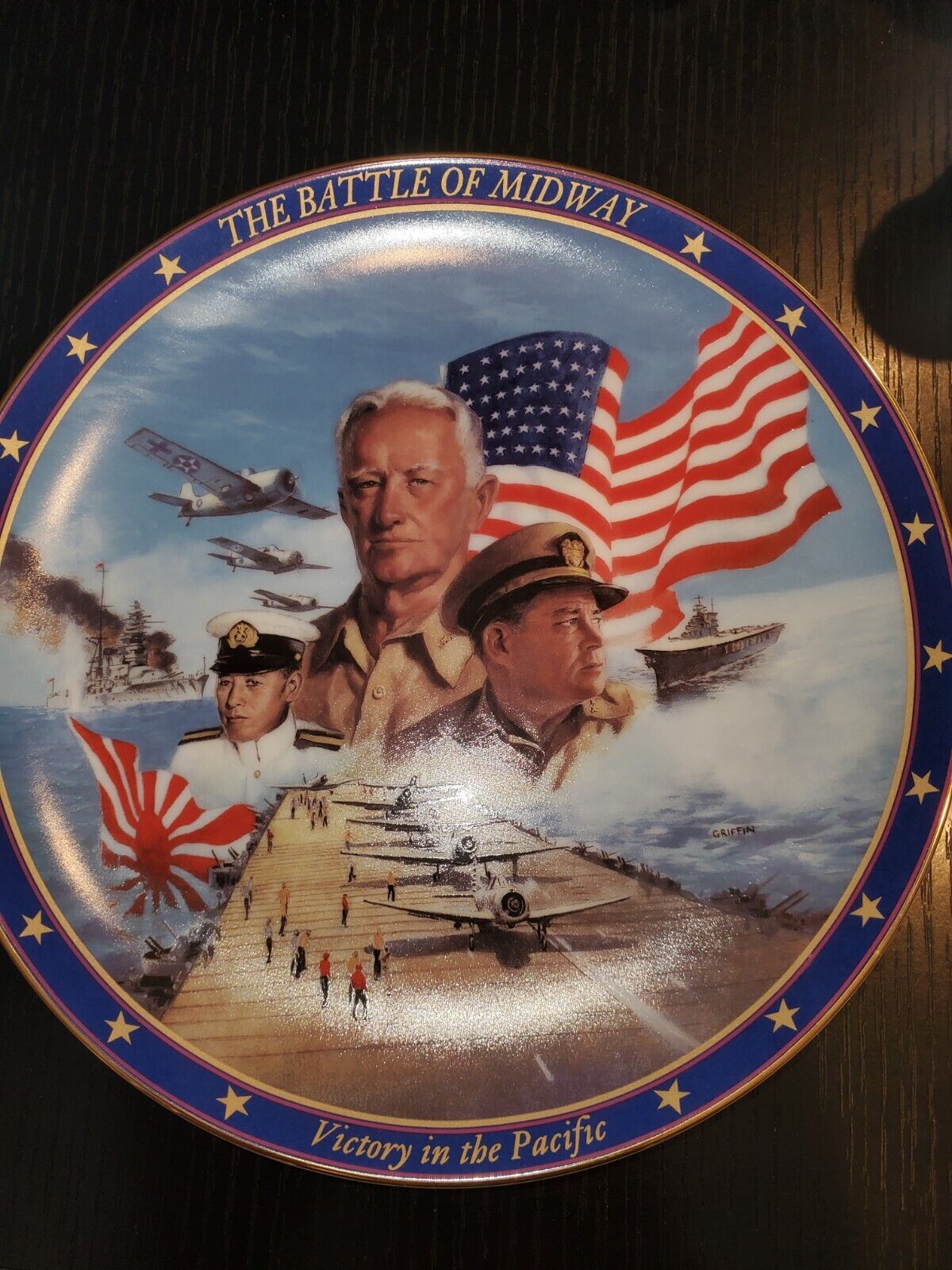 WWII USN Navy Marine Limited Edition Numbered 114 Battle Of  Midway Plate L@@K