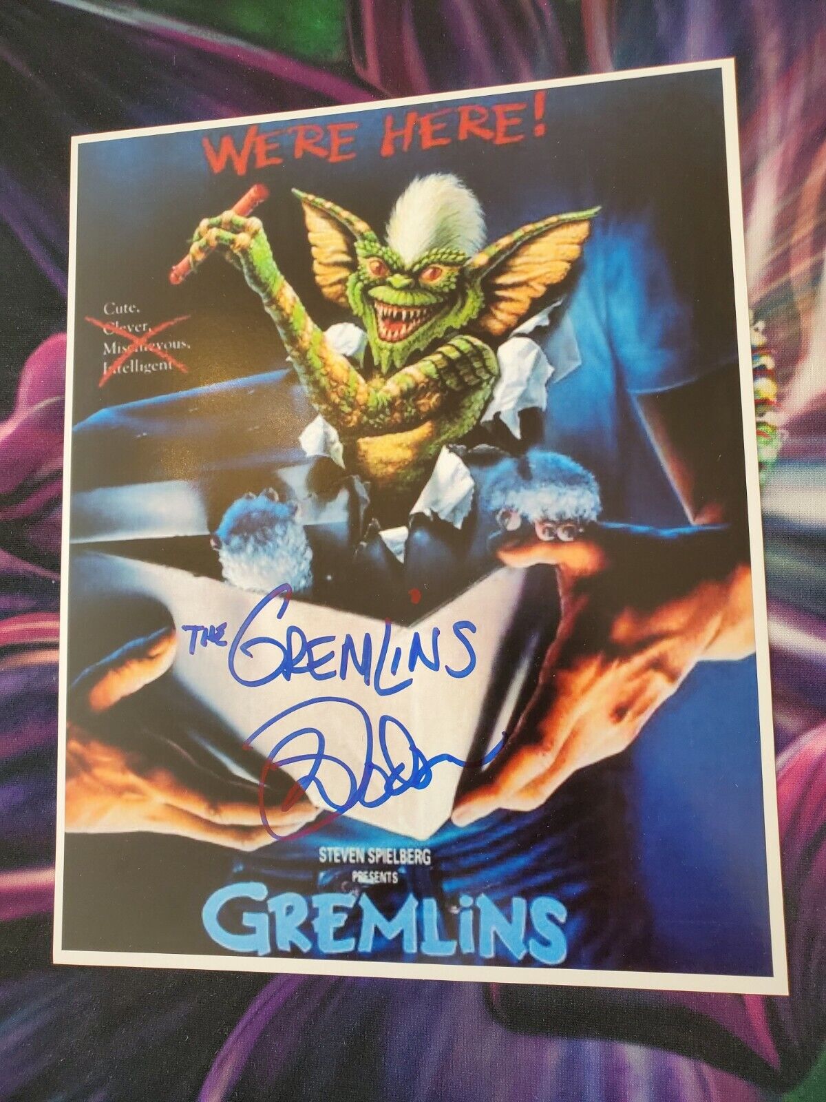 Mark Dodson Gremlins Signed Autograph 8x10 signature Star Wars Salacious Crumb