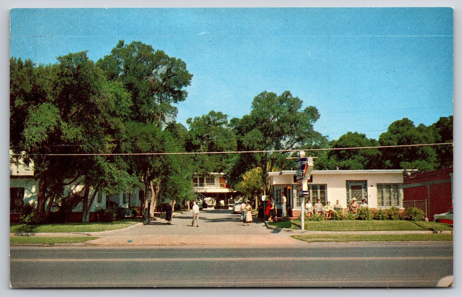 Aero Holiday Motel San Antonio TX Vintage Card