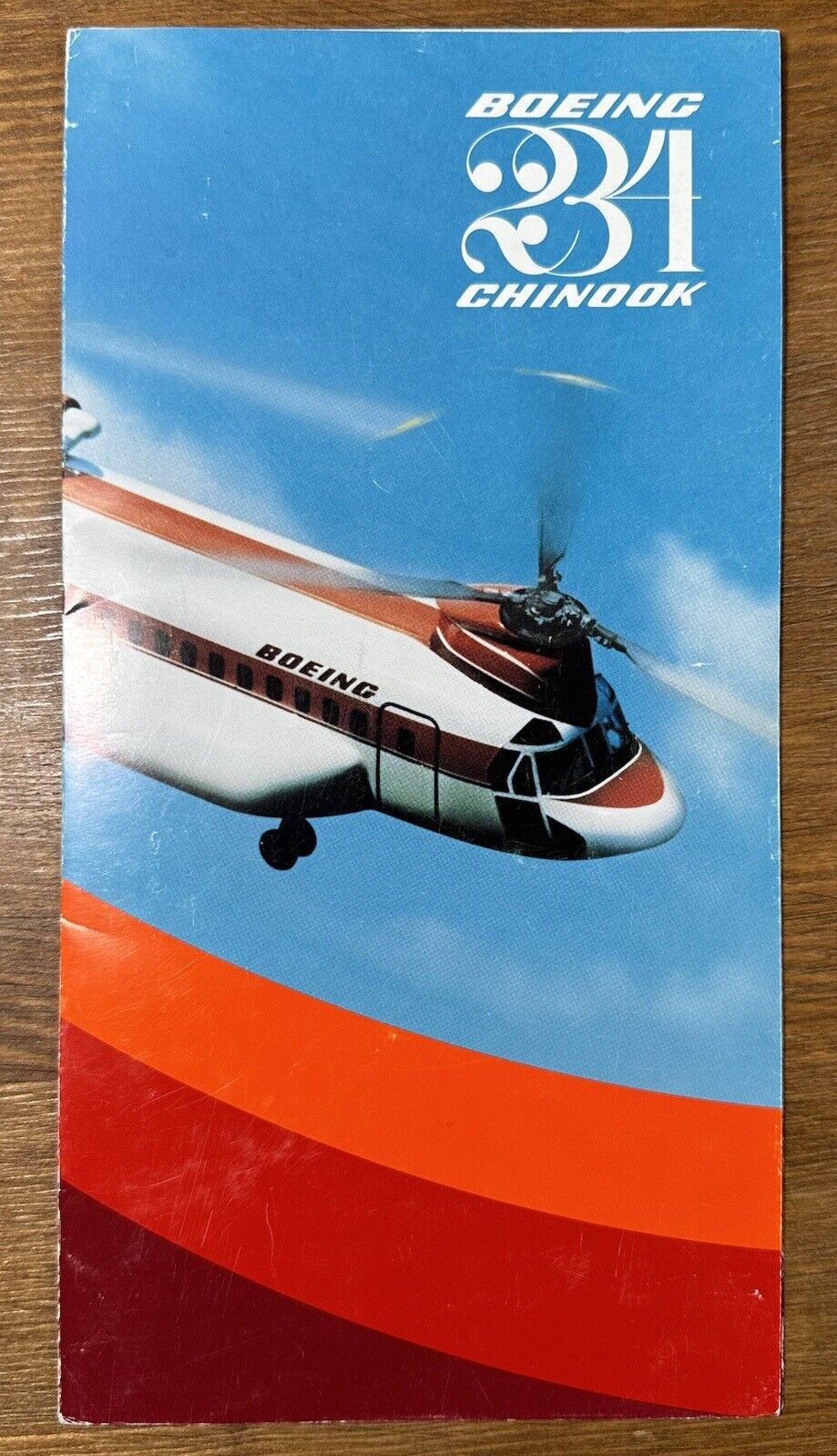 Vintage 1979 Boeing Vertol Advertising Brochure Model 234 Chinook Helicopter