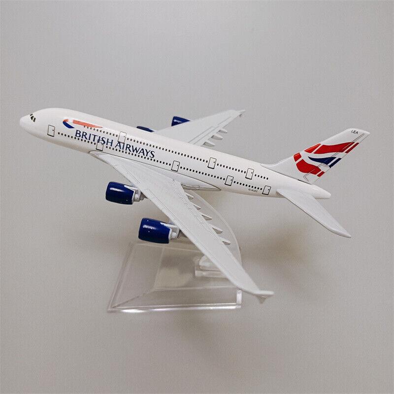 16cm Air British Airways Airbus A380 Diecast Airplane Model Plane Aircraft Alloy