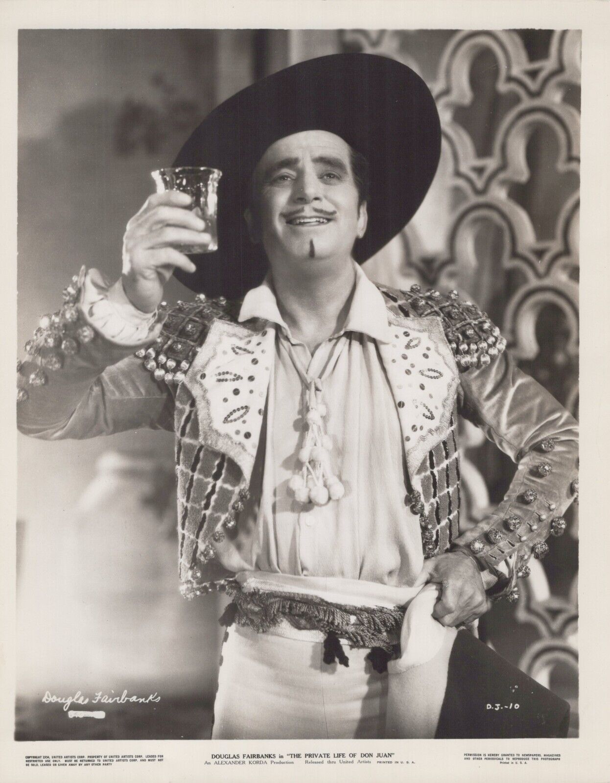 Douglas Fairbanks in The Private Life of Don Juan (1934) ❤ Vintage Photo K 392