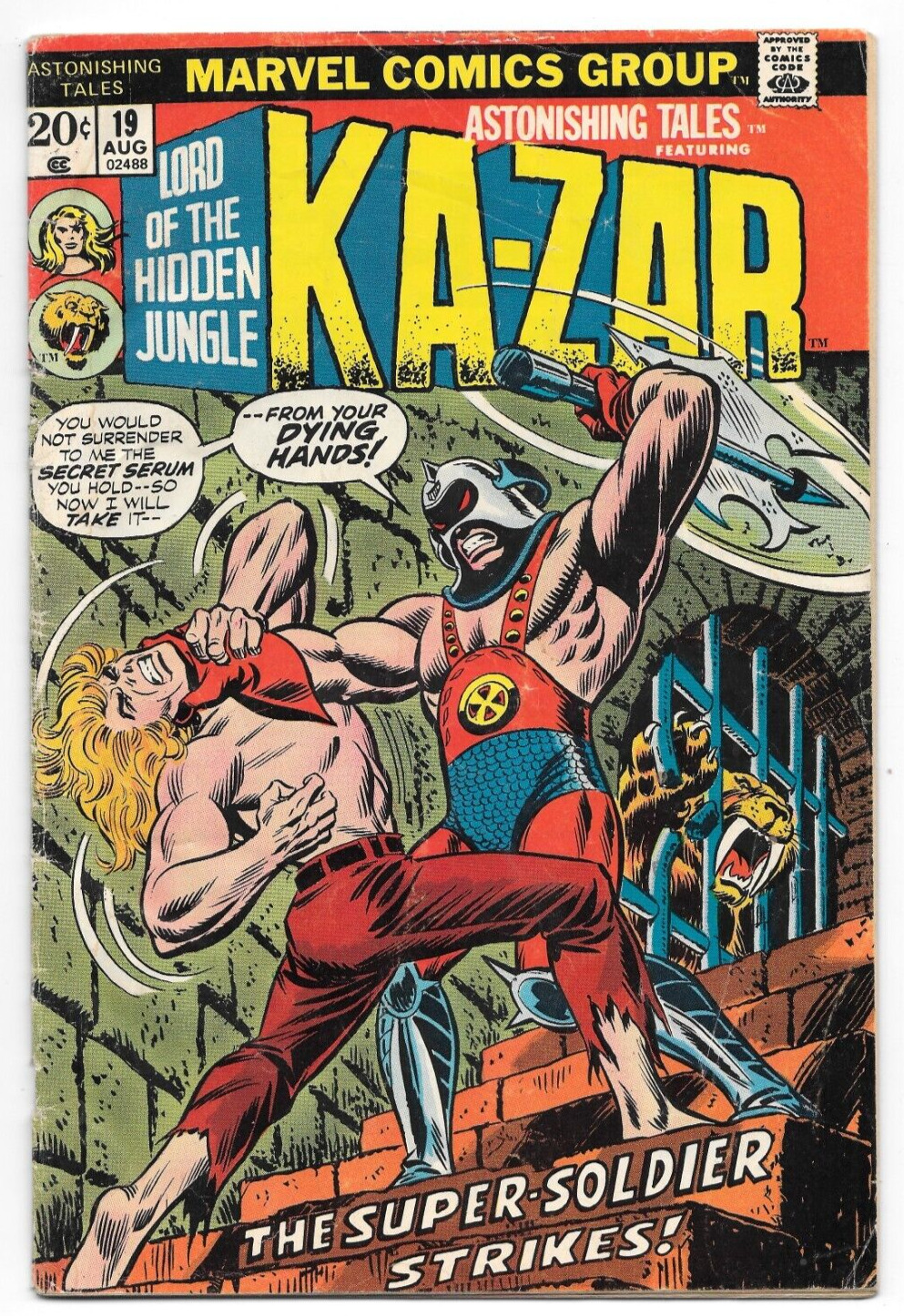 Astonishing Tales #19 ~ 1973 Marvel Comic ~ Romita Art, Ka-Zar, Zabu, Antarctica
