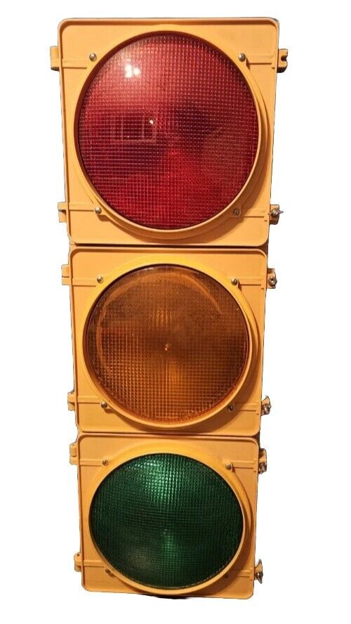AUTHENTIC Traffic Signal Light Polycarbonate Wired McCain brand 12\