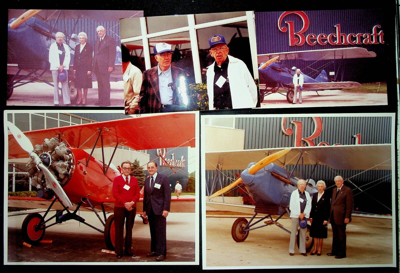 Vintage Travel Air Biplanes Aircraft 1982 @ Beechcraft Factory in Wichita KS