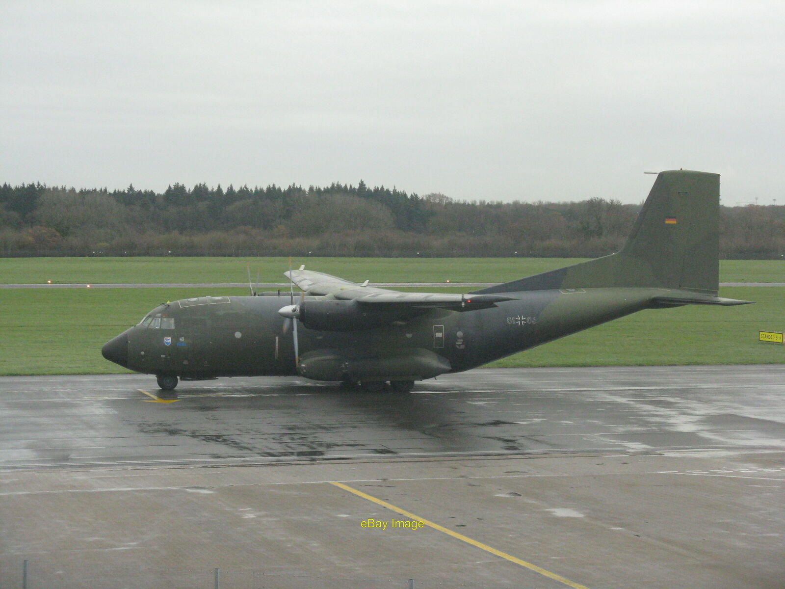 Photo 6x4 Transall C-160D at Southampton Airport A military transport of  c2017