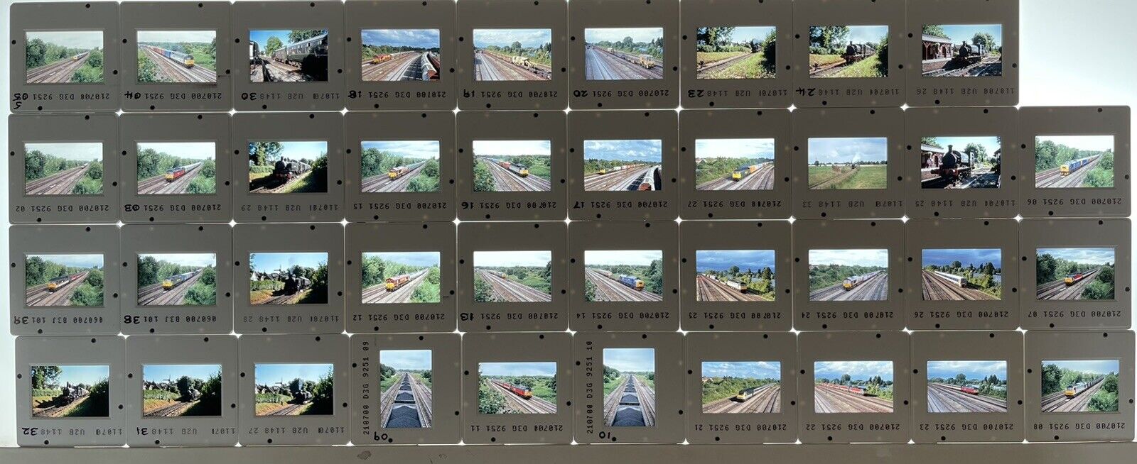 Original 35mm Train Slides X 39 Kent East Sussex Free UK Post Dated 2000 (B134)