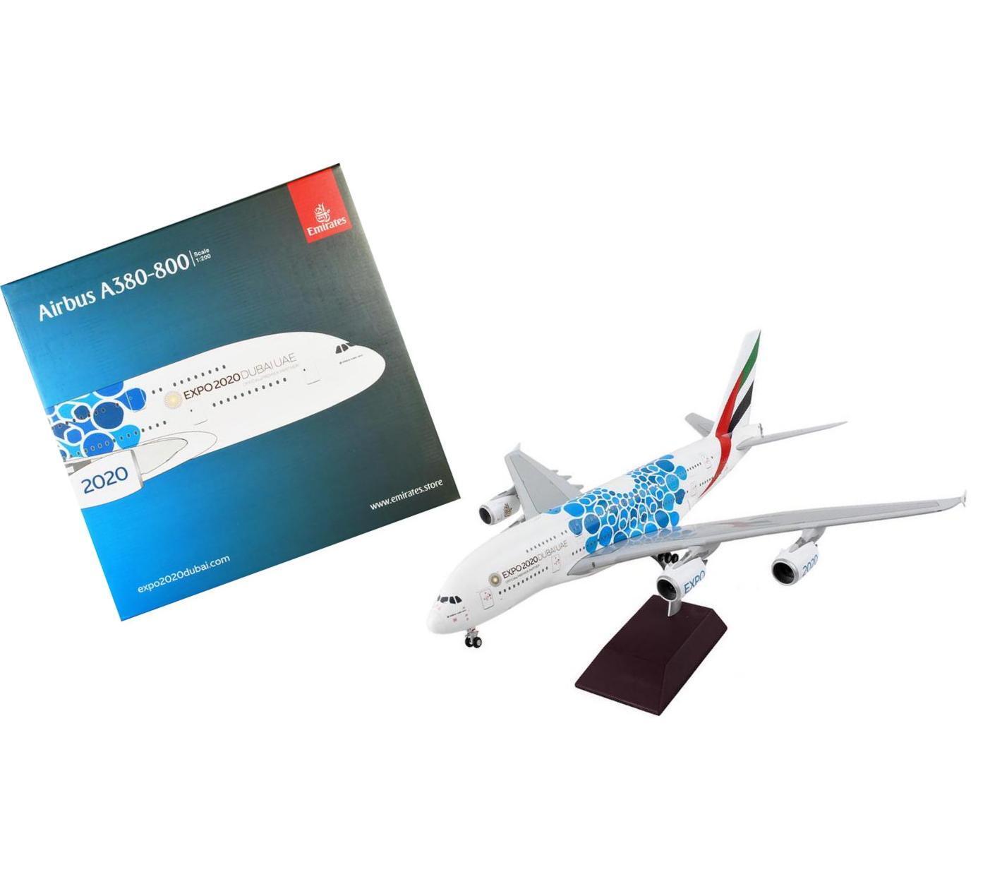 Airbus A380-800 Commercial Aircraft Emirates Airlines - Dubai Expo 2020 White By