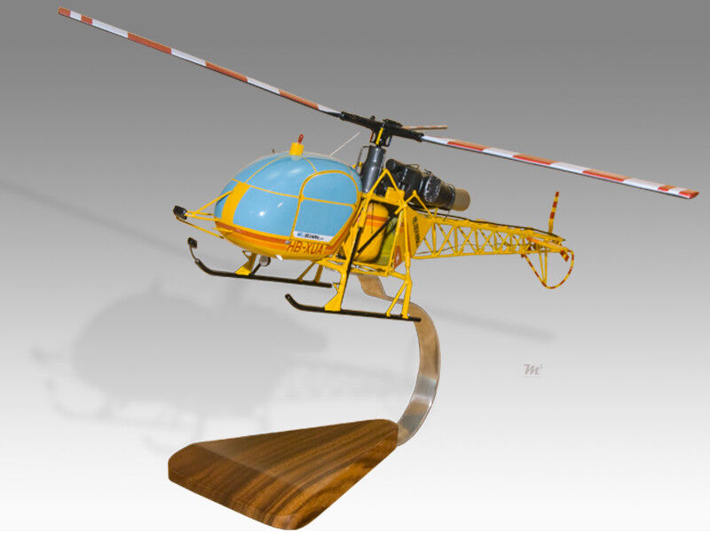 Airbus Aerospatiale Eurocopter SA315 LAMA Solid Replica Helicopter Desktop Model