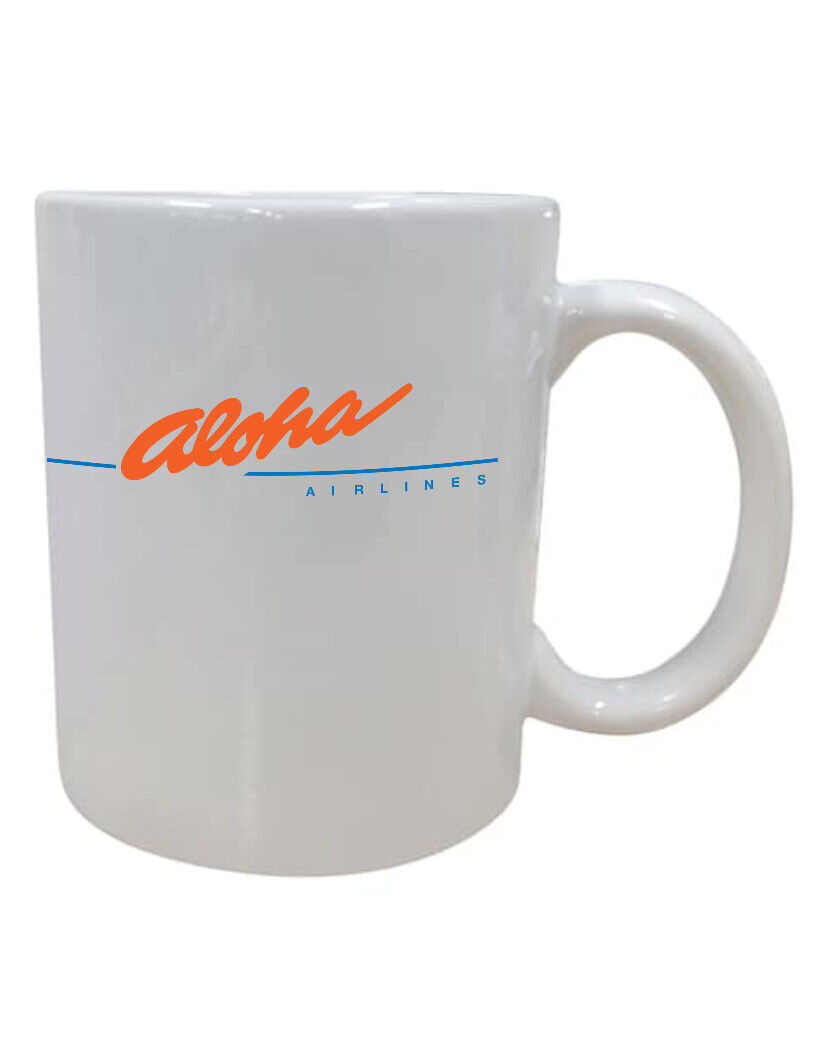 Aloha Airlines Retro Logo Travel Souvenir Pilot Employee Crew Coffee Tea Cup Mug