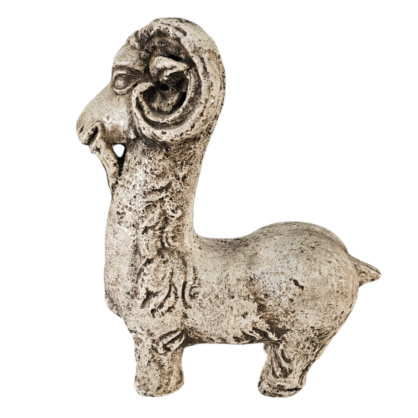 Long Neck Billy Goat Ram Sculpture Figurine Attributed To Austin Productions 16