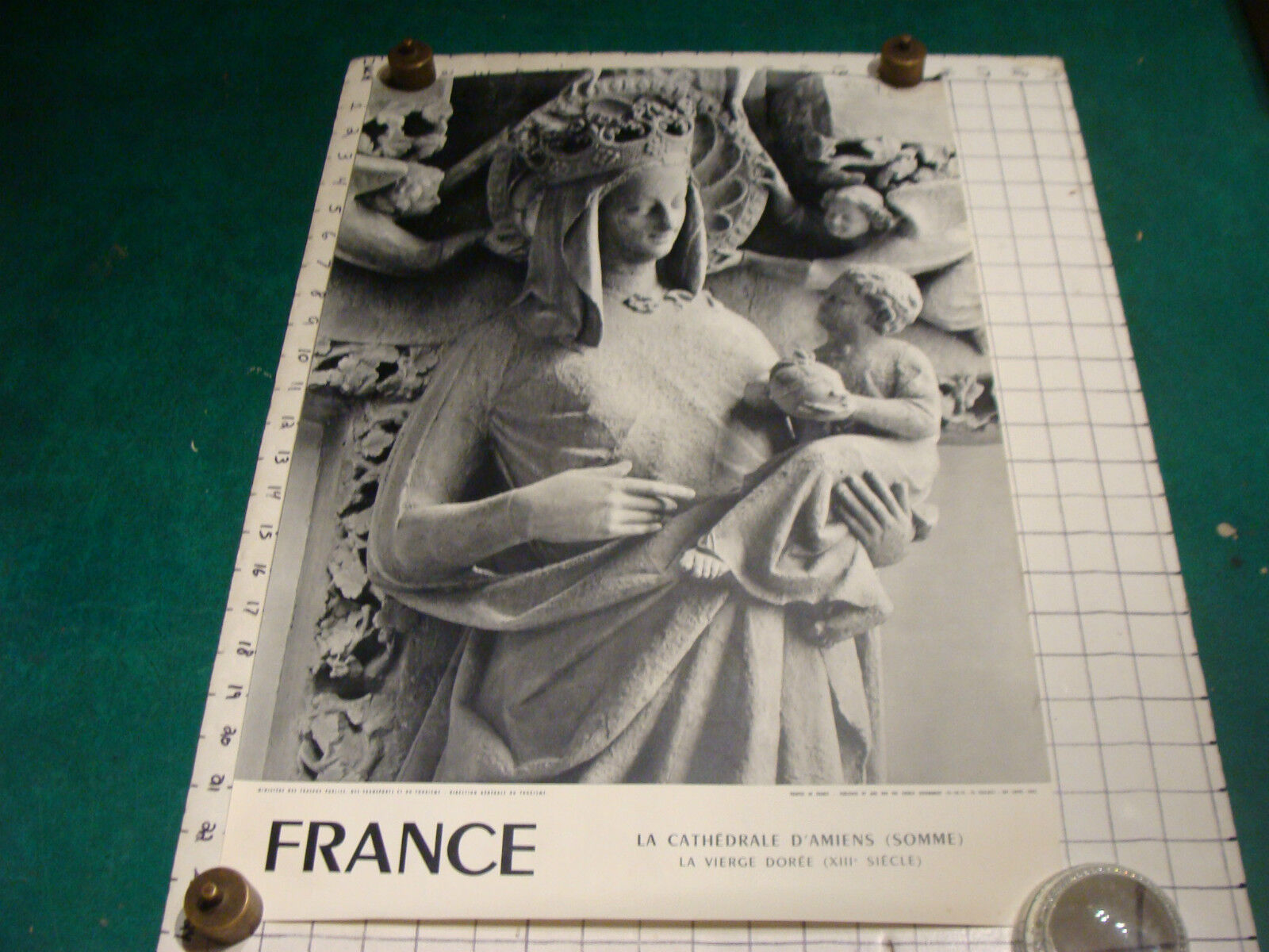 Vintage Original Travel Poster: FRANCE--LA CATHEDRALE D\'AMIENS (SOMME)