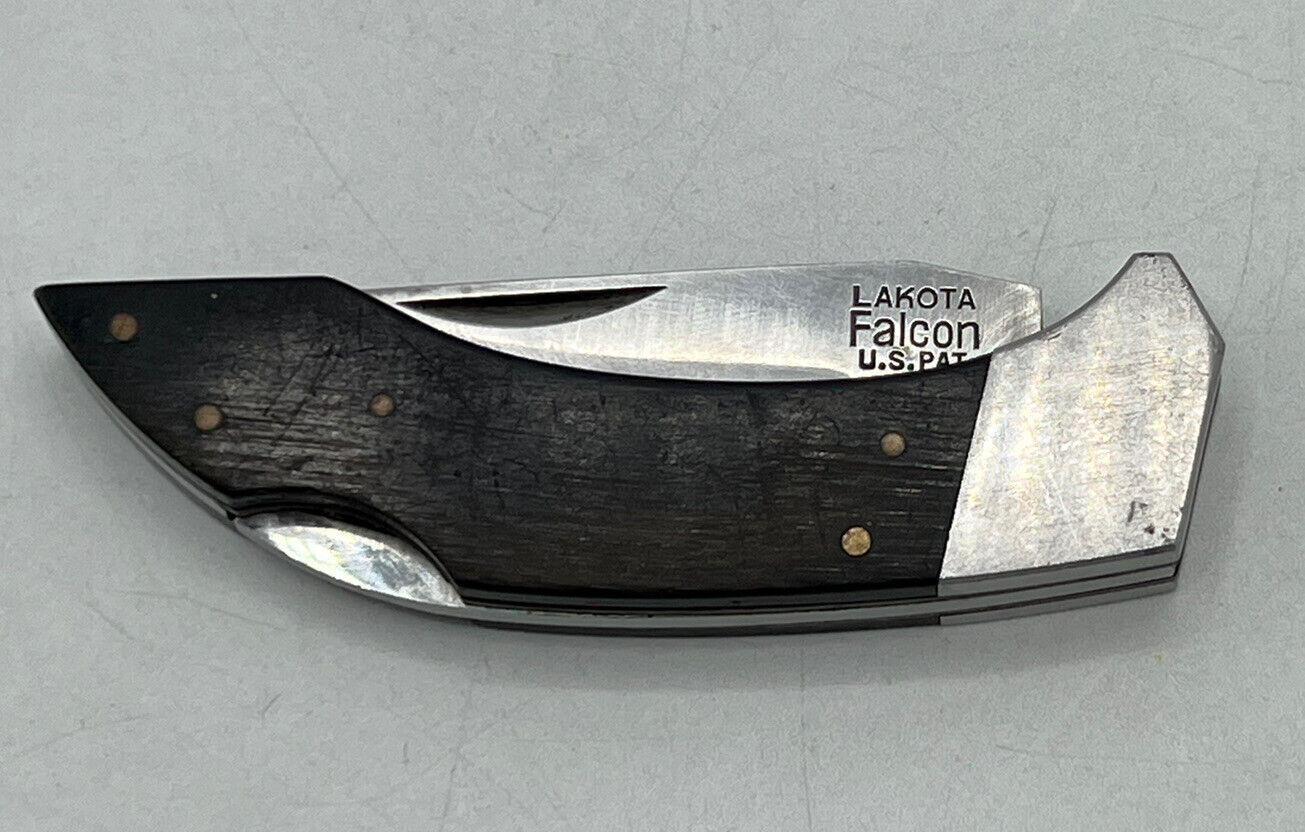 LAKOTA FALCON Lockback Folding Knife ~ Sei Kanemotsu Seki Japan ~ 1980’s Vintage