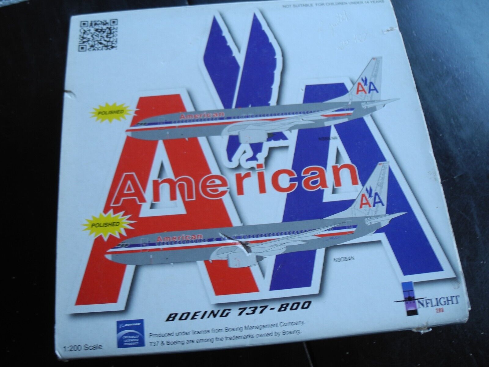 Very RARE Inflight BOEING 737  American Airlines, Retired, 1:200, Only 156 MADE