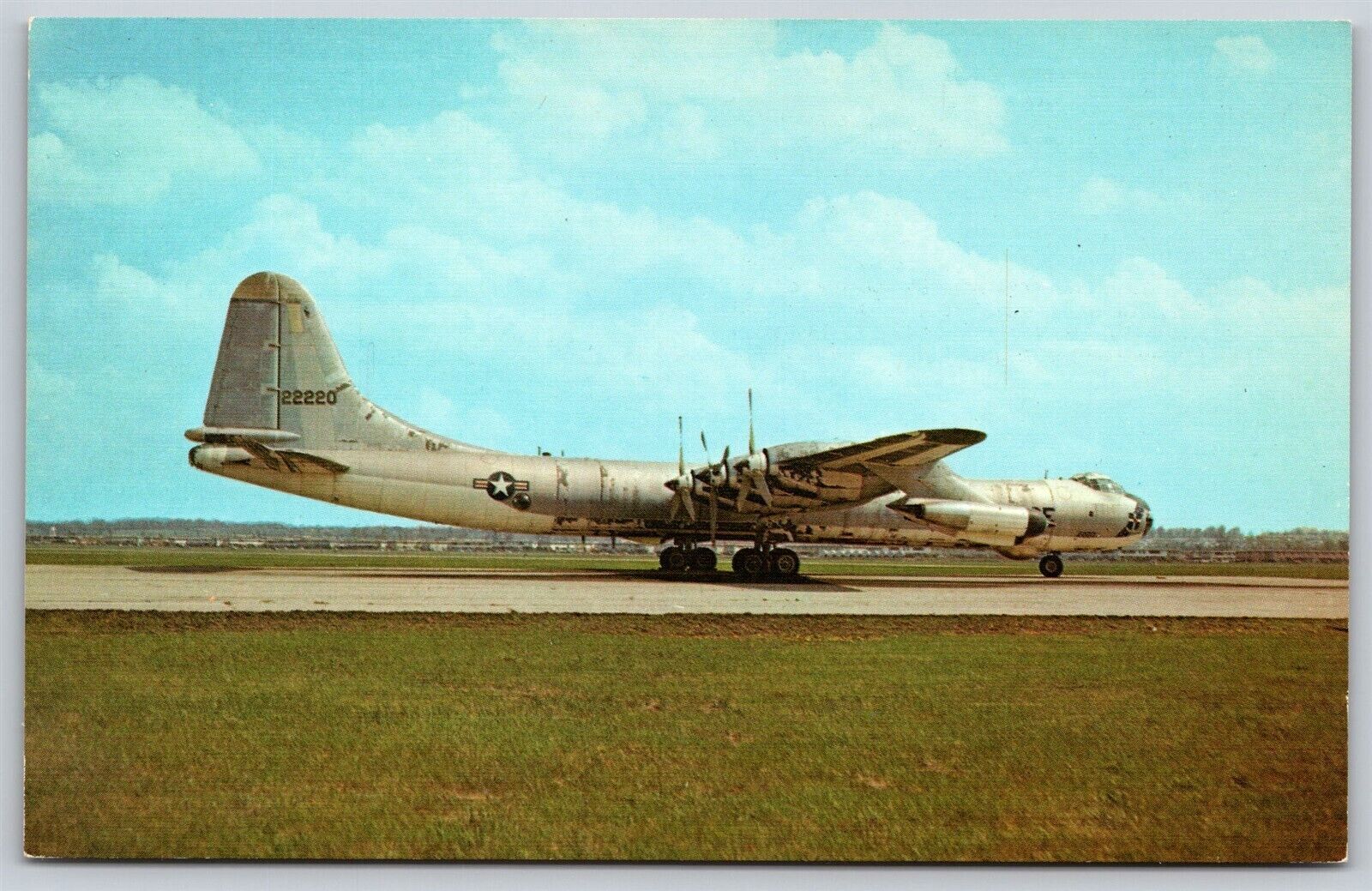 Postcard Convair B-36J military aircraft S141