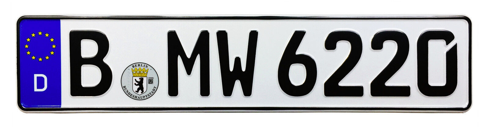 BMW European German License Plate