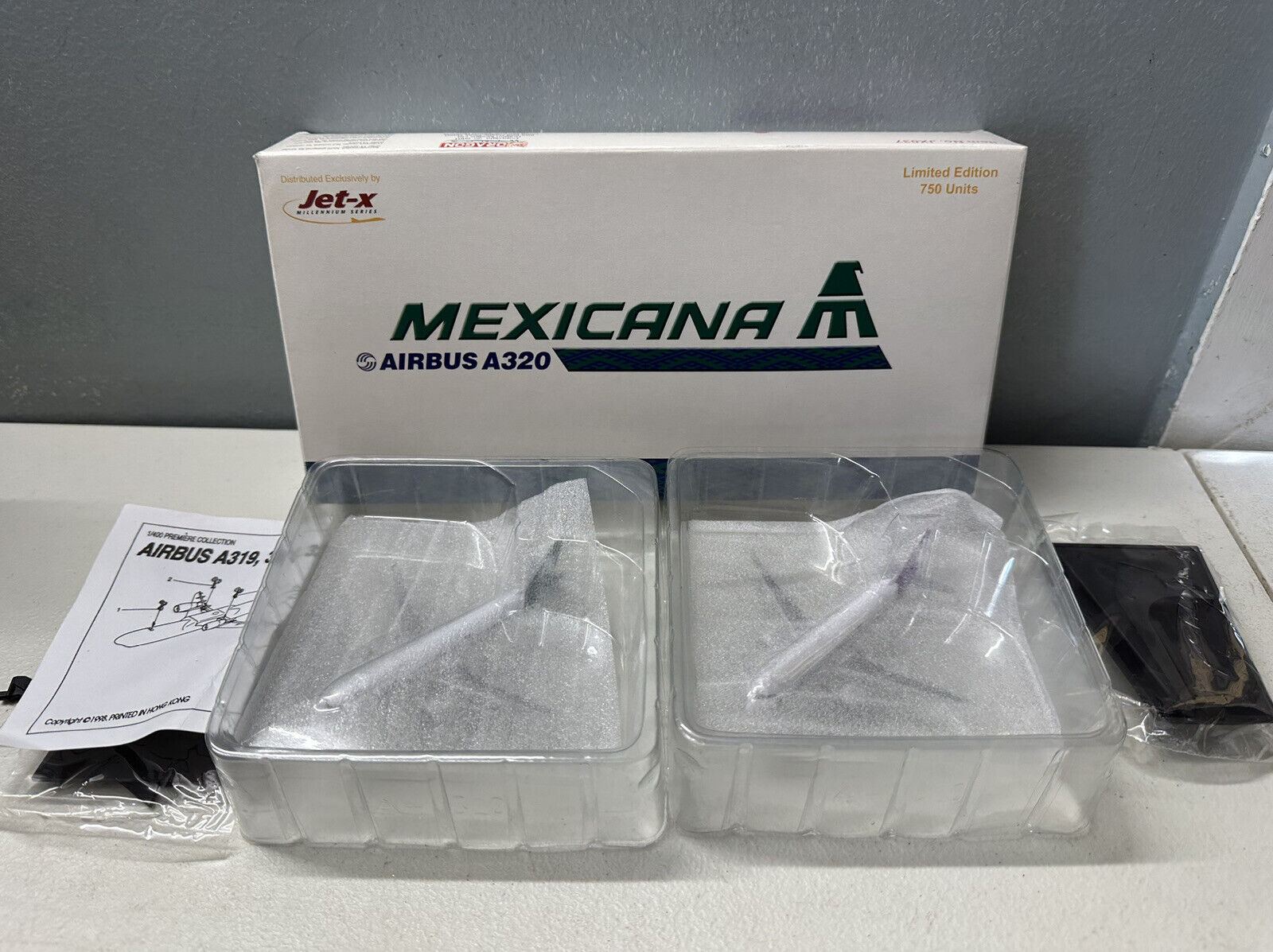 Jet-X Mexicana Airbus A320-200 1:400 XA-RJZ & F-OHMH JX037 Twin Pack Brand NEW