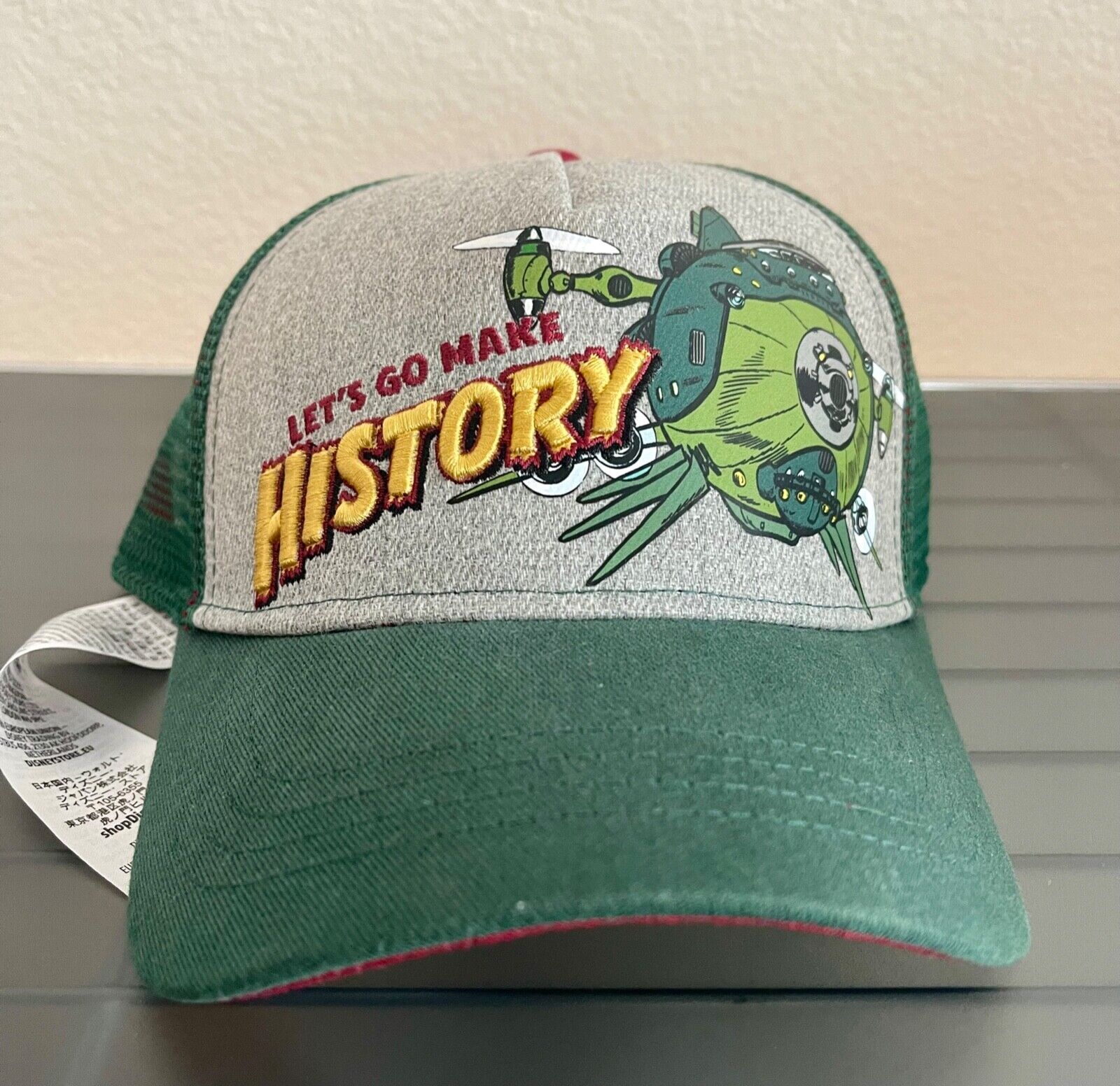 DISNEY PARKS LETS GO MAKE HISTORY SNAP BACK TRUCKER CAP NEW WITH TAGS