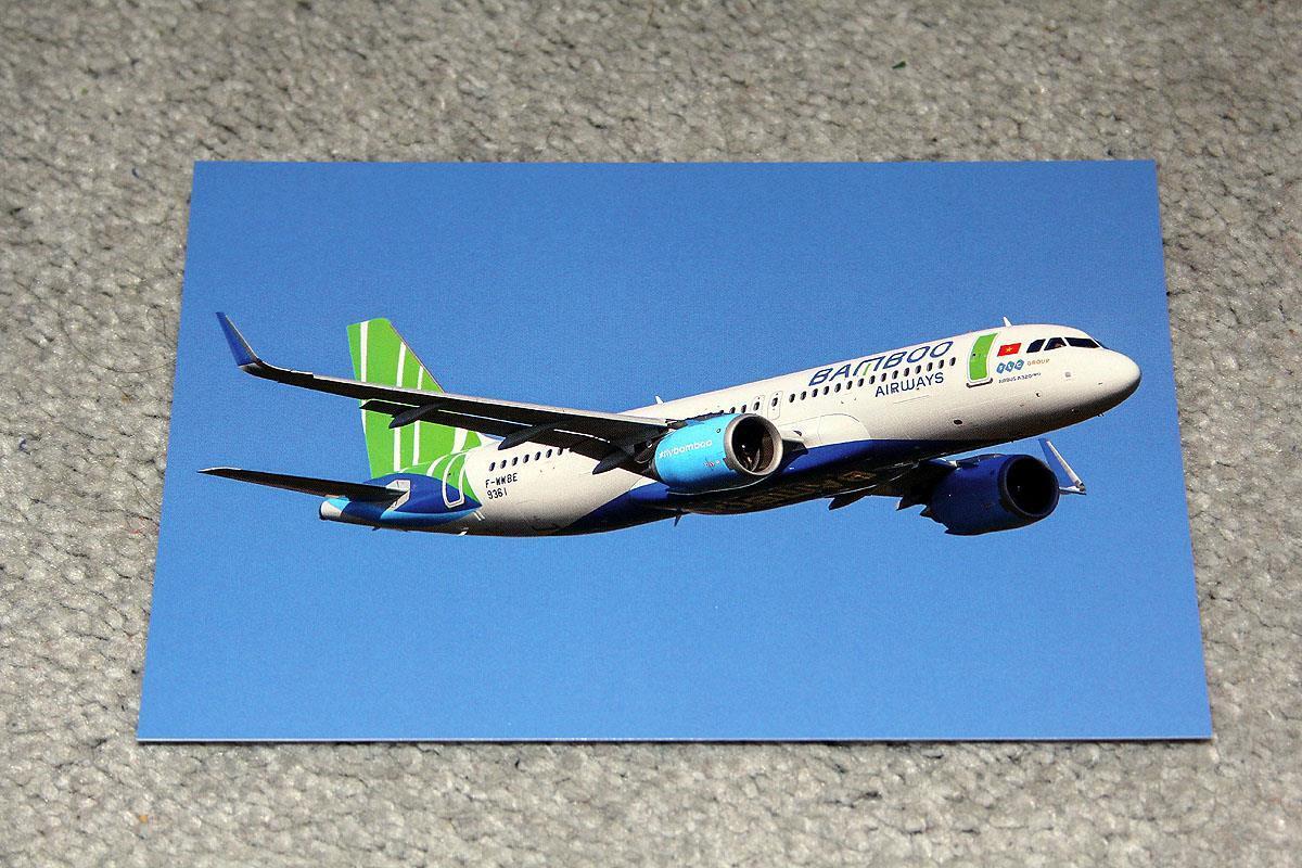 BAMBOO AIRWAYS AIRBUS A320 AIRLINE POSTCARD