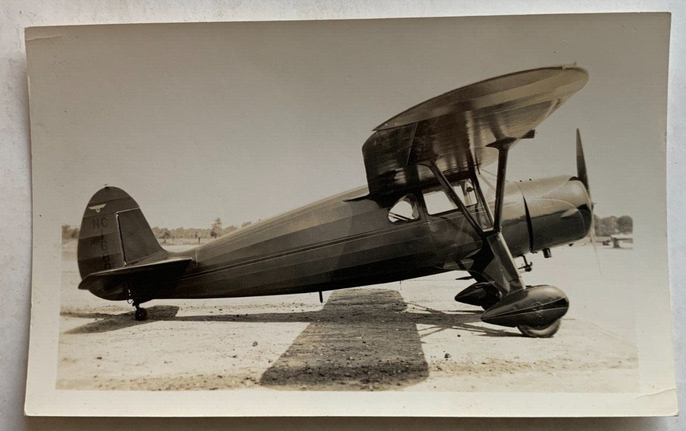 Vintage ca 1930s B&W Photo Fairchild 24C-8E Airplane aircraft 2.75 x 4.5 Inches