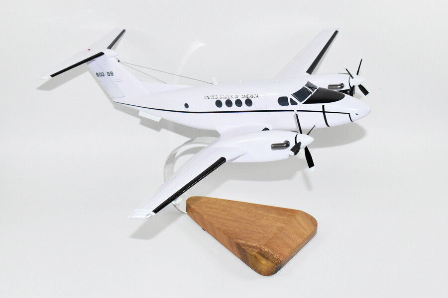 Beechcraft® C-12F Huron Model, 1/36 Scale Mahogany Model
