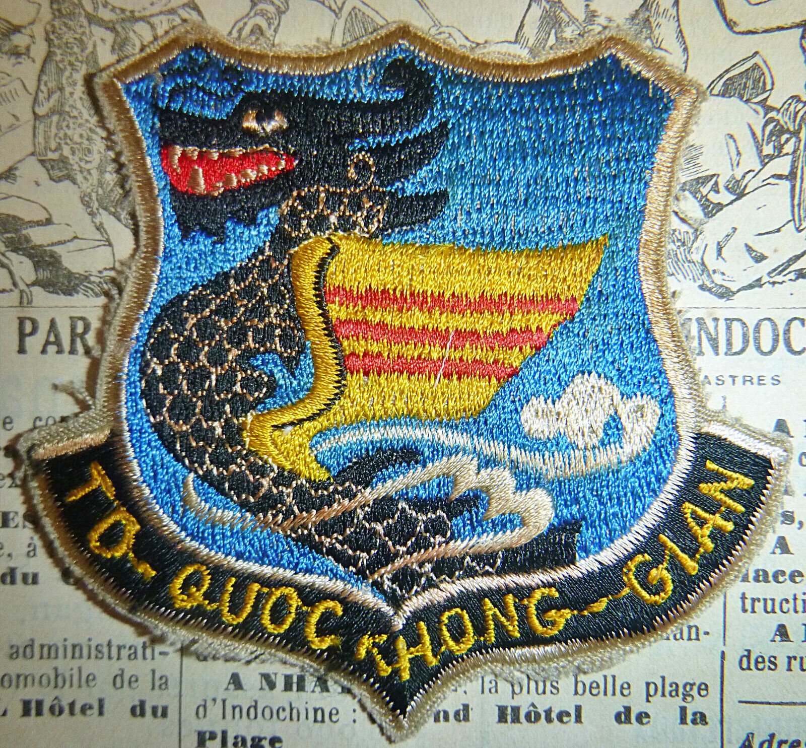 Original Patch - VNAF - Saigon HQ - South VN Air Force - Vietnam War - M.879