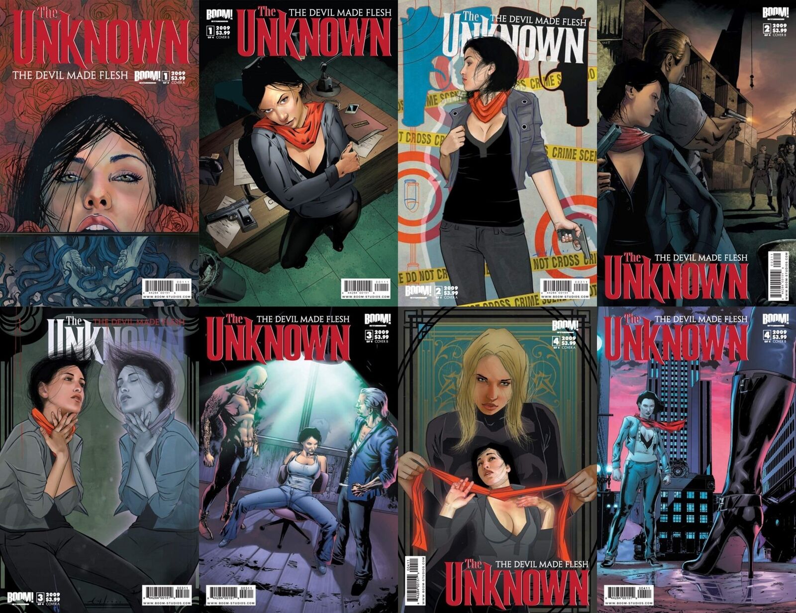 The Unknown: The Devil Made Flesh #1-4 (2009) Boom Comics - 8 Comics