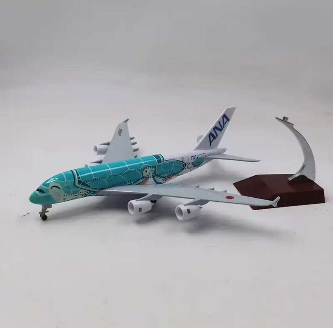 1/400 Scale Airplane Model - ANA Airbus A380 Blue Livery With Landing Gears