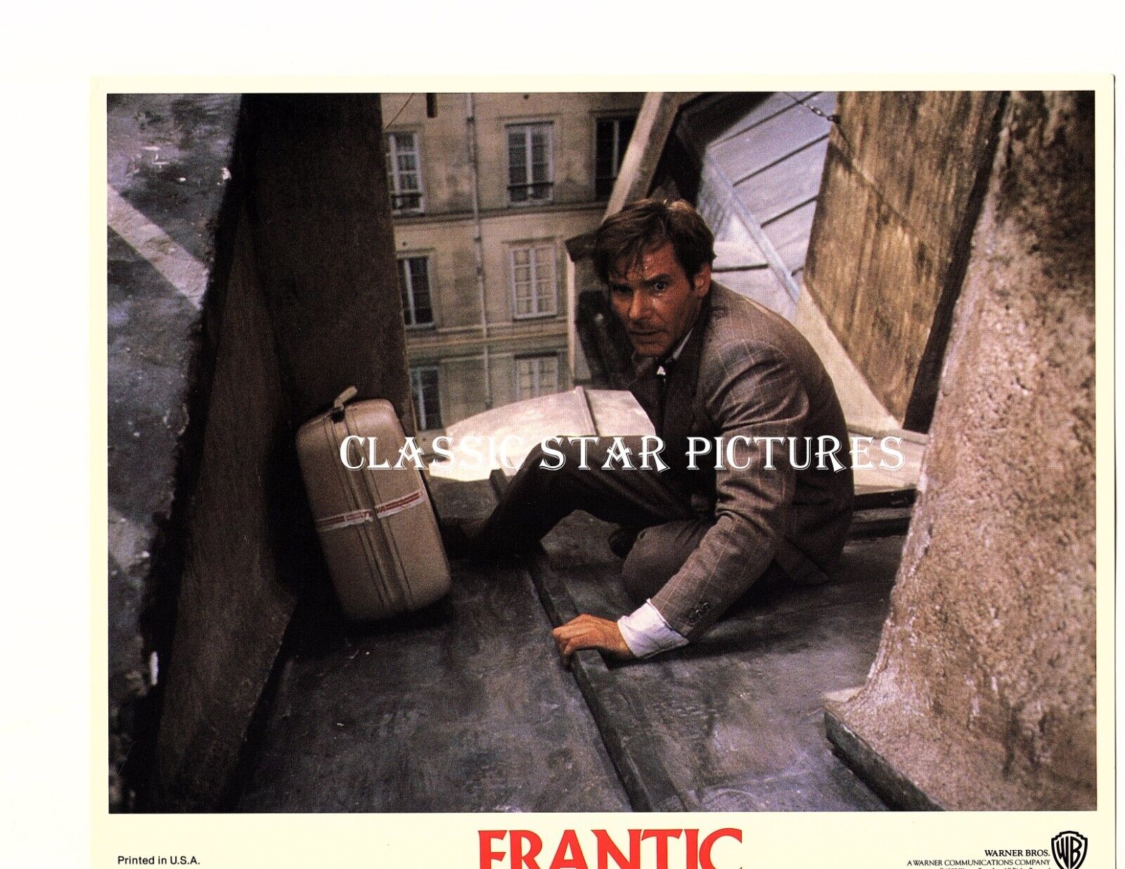LC187 Harrison Ford Frantic 1988 8 x 10 color lobby card
