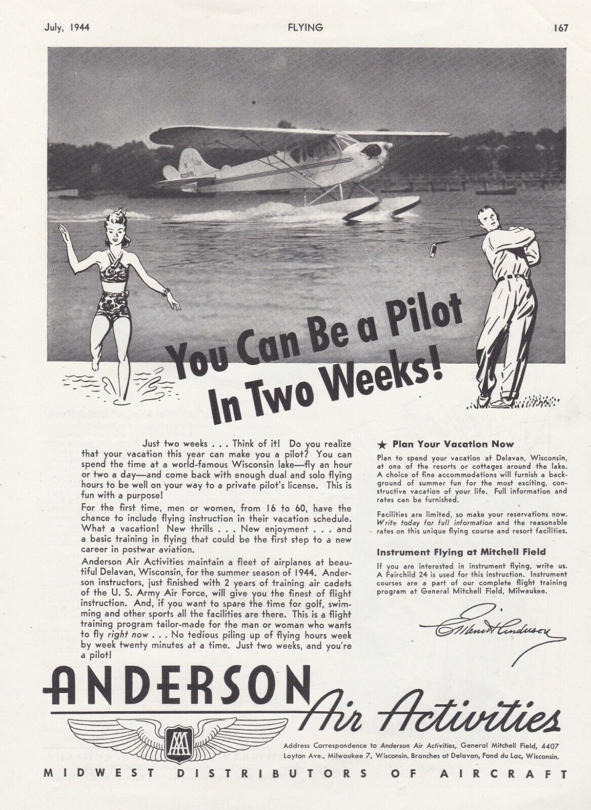 1944 Piper Cub Aircraft ad 5/8/2022ee