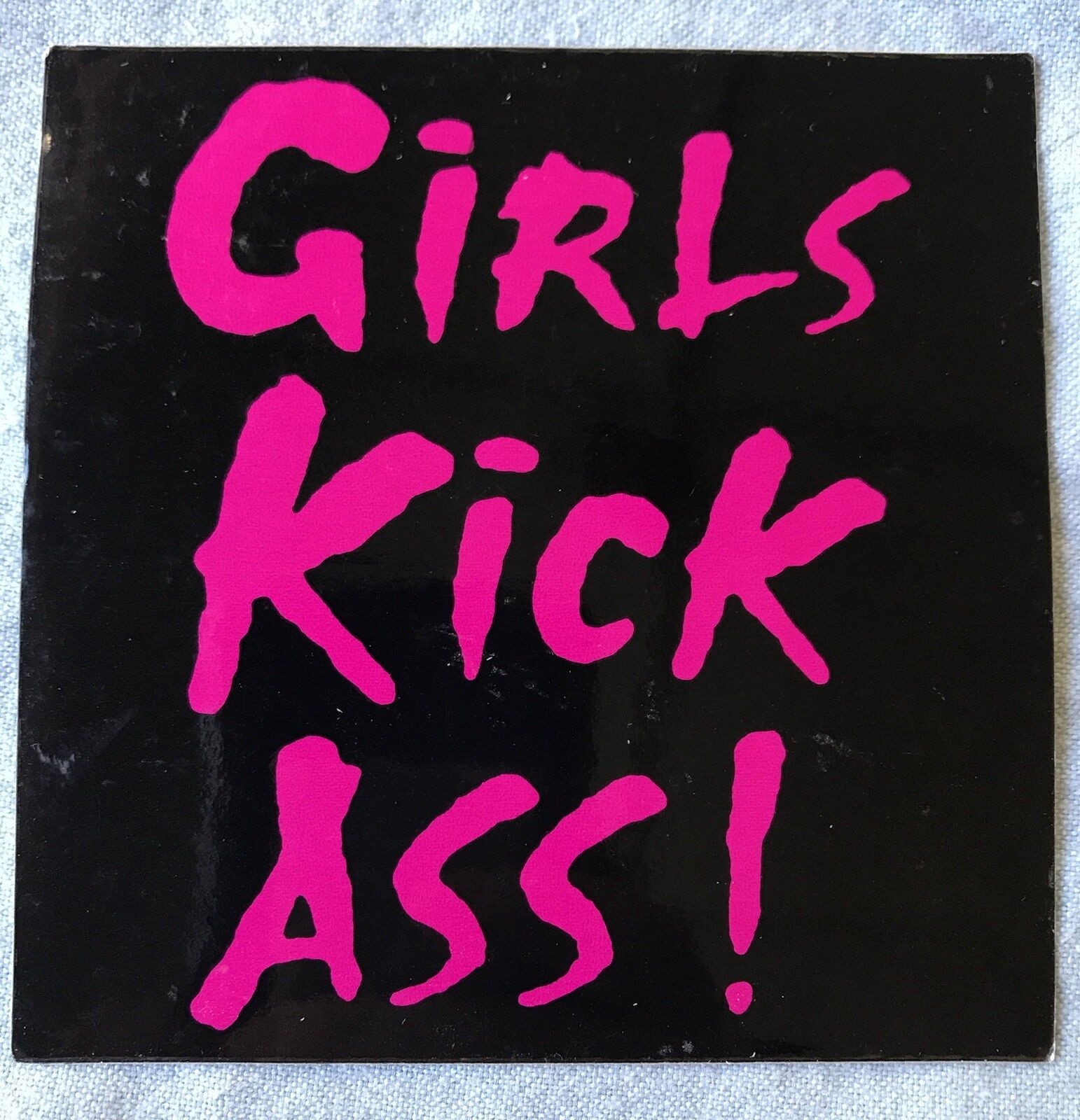 Girls Kick Ass” vinyl sticker