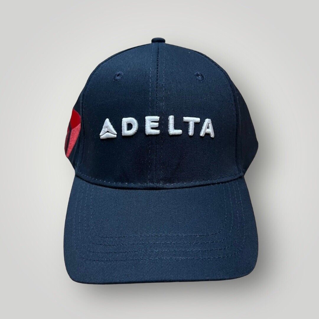 Delta Air Lines Official Collectible Embroidered Adjustable Baseball Cap Hat New