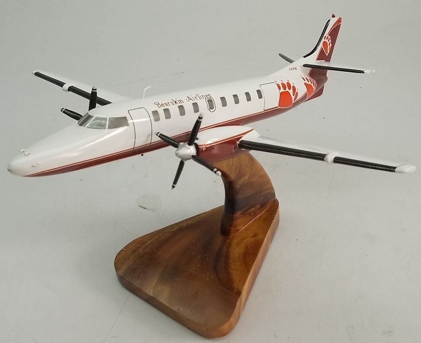Fairchild Metroliner III Bearskin Airplane Desk Wood Model Small New