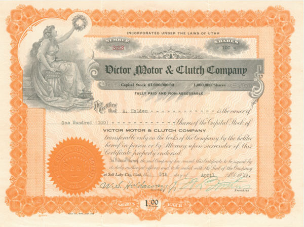 Victor Motor and Clutch Co. - Automotive Stocks