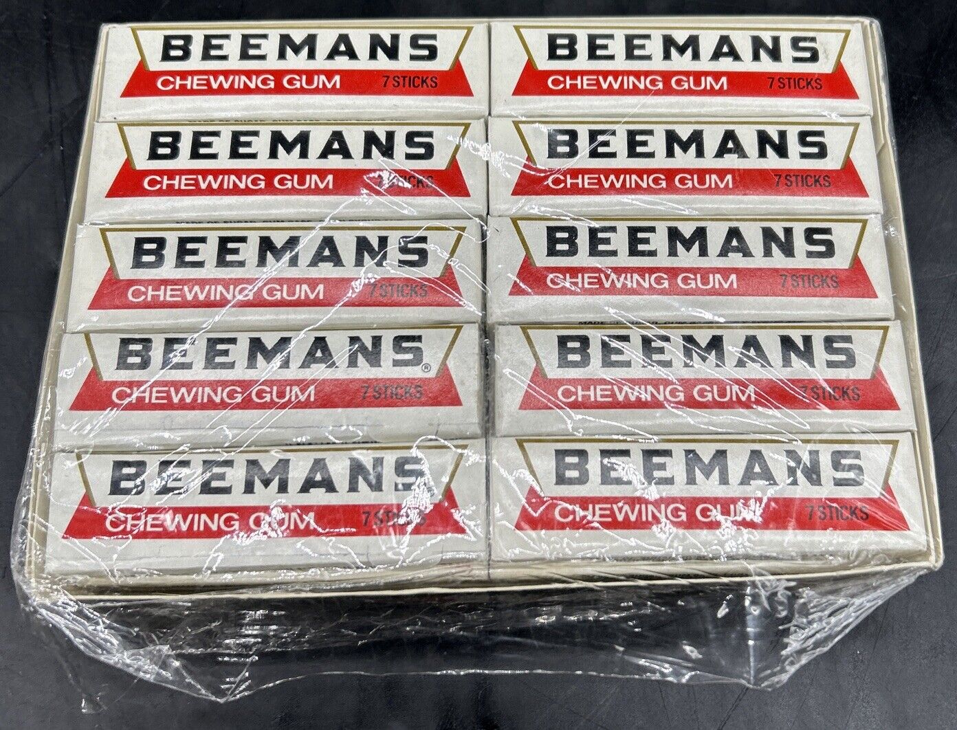 Vintage Beemans 7 Piece Chewing Gum Unopened Made in USA Full Case Of 20