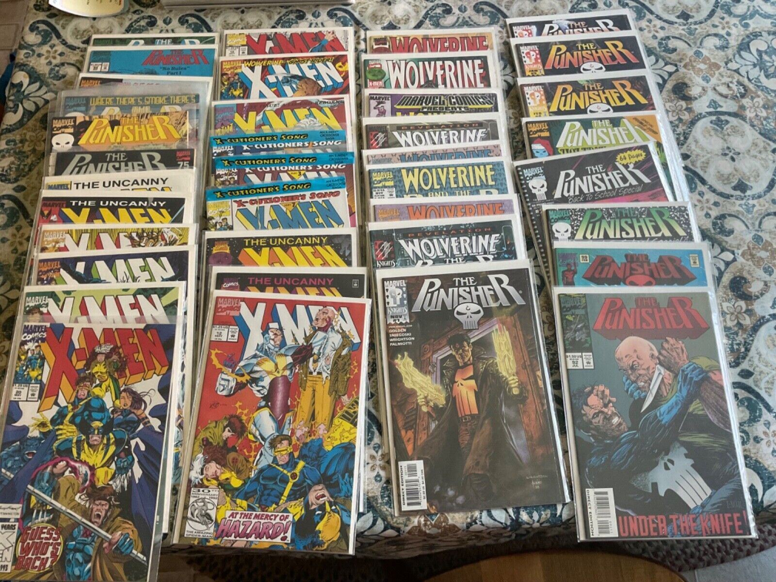 Lot of 40 Marvel Punisher & Wolverine & XMen Comic Books + 