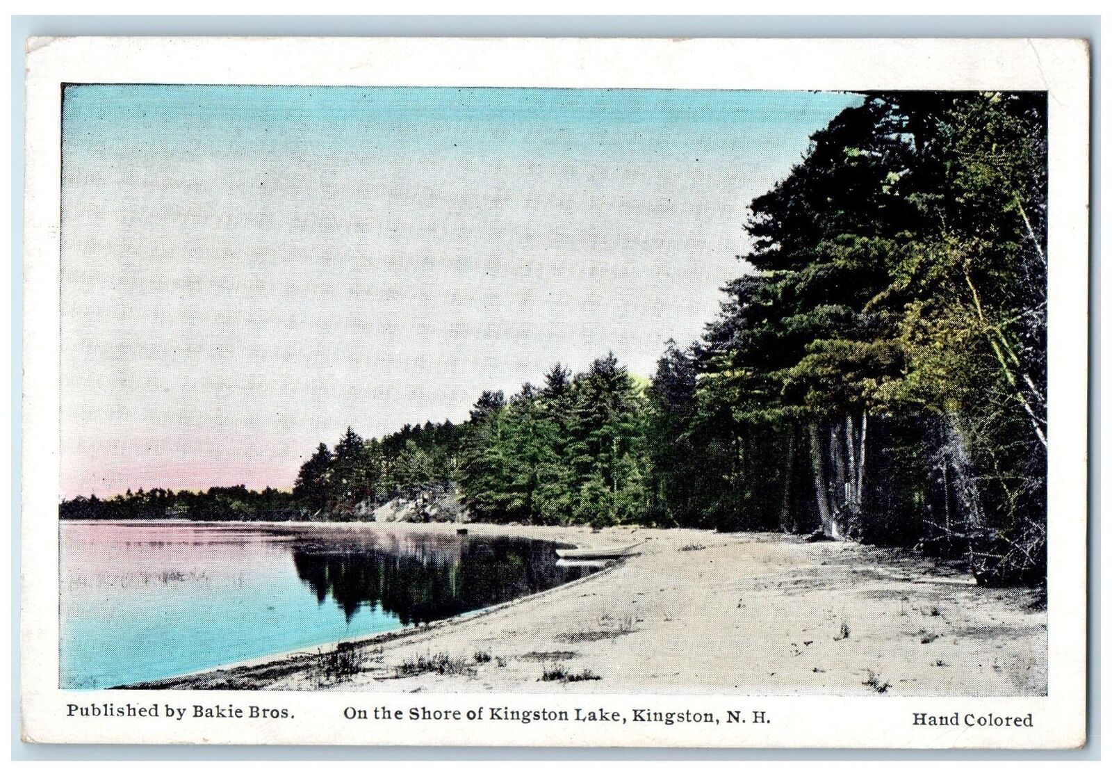 1938 On The Shore Of Kingston Lake Kingston New Hampshire NH Posted Postcard