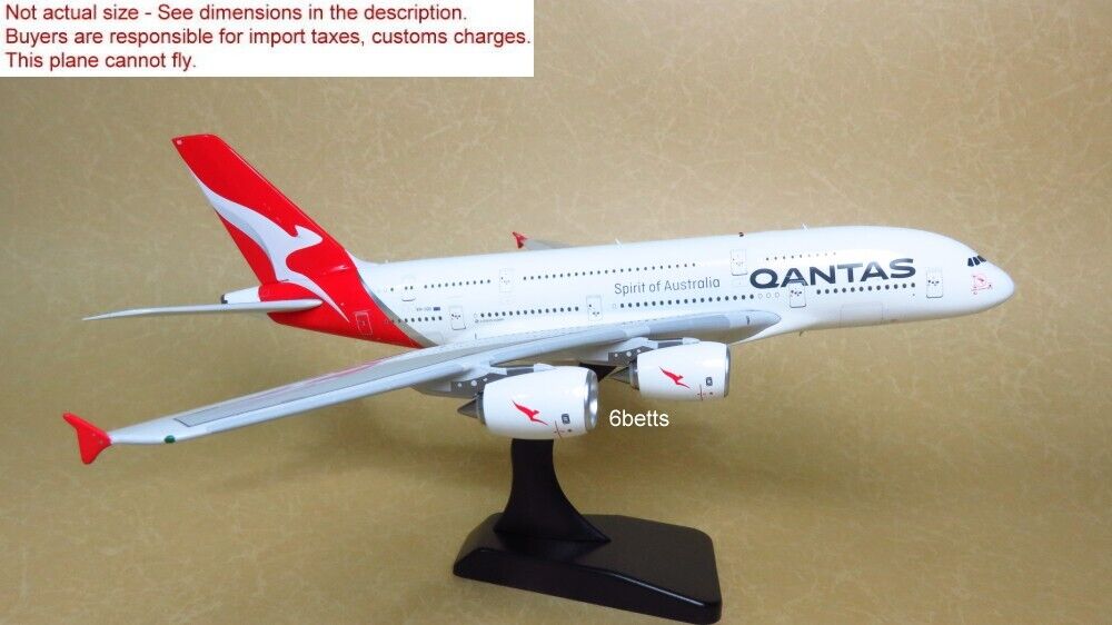 1/400 Aviation400 quality Qantas A380-800 VH-OQD WB4034 metal plane w/ gears PP